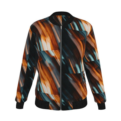 Women's Reversible Silk Bomber Jacket