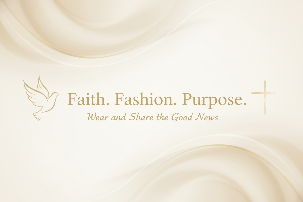 Christ-centered banner with Good News message